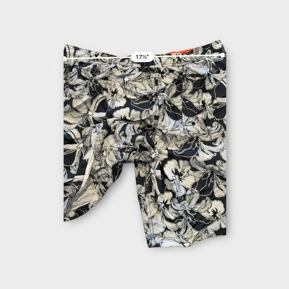 Goodfellow Swim Trunks Mens Large Blue Floral Beach‎ Surfer Casual Never Worn